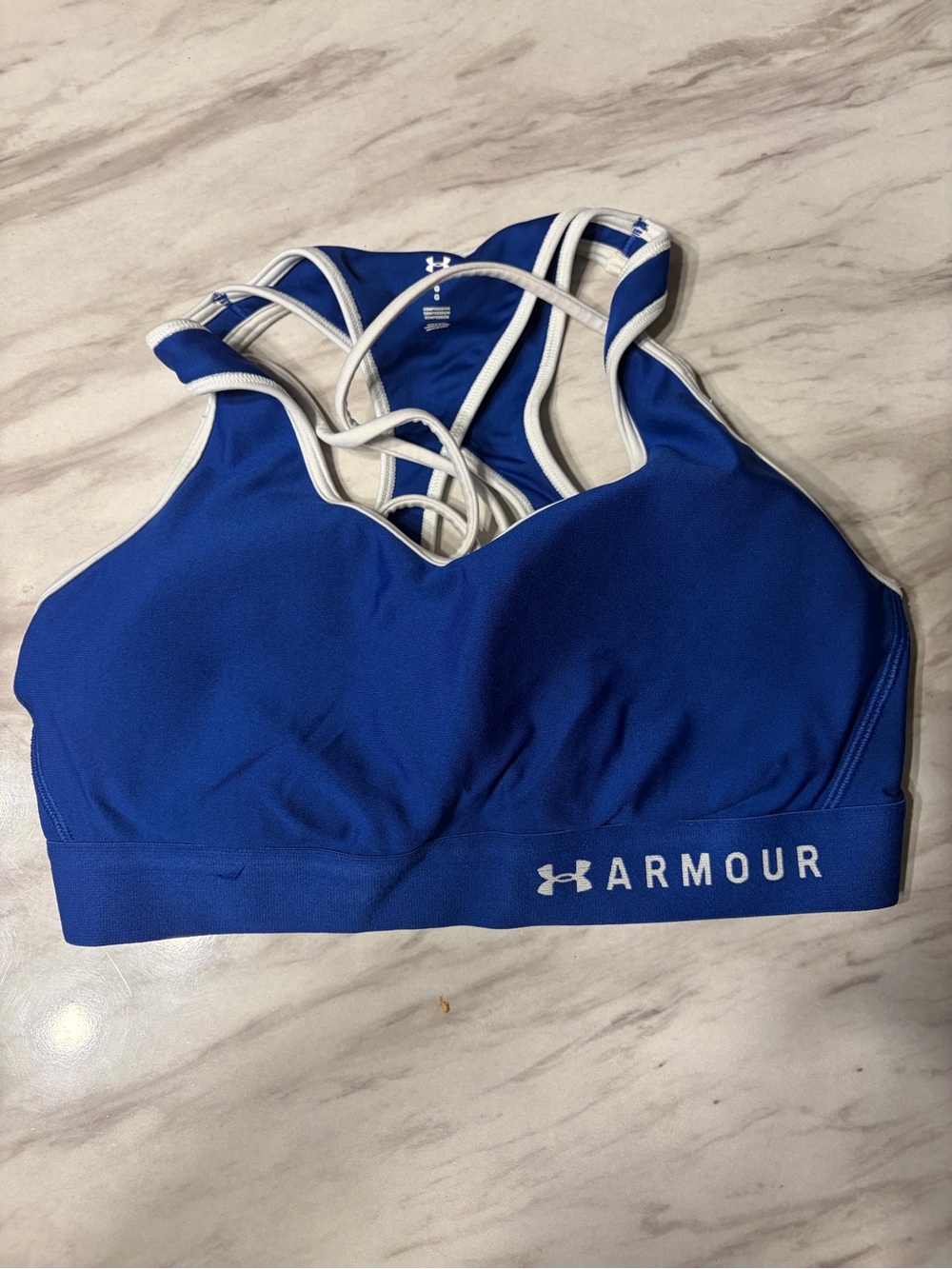 Under Armour Royal Blue Strappy Racerback Sports Bra